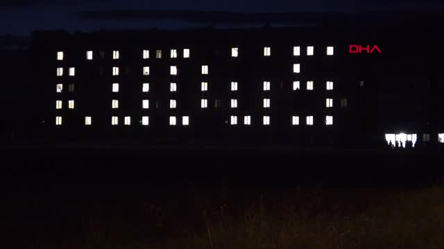 Bolu’da Kyk Yurdunda Oda Işıklarıyla ‘Kudüs’ Yazıldı-Hd