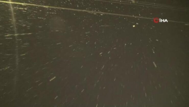 Bayburt’ta Nisan ayında kar yağışı tesirli oldu