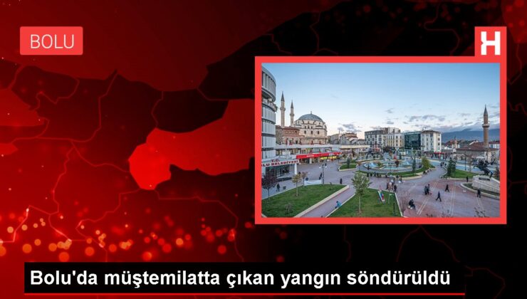 Bolu’da müştemilatta çıkan yangın söndürüldü