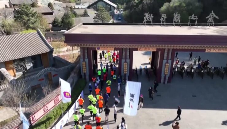 Jinshanling Çin Seddi Maratonu Çin’in Kuzeyindeki Hebei Eyaletinde Düzenlendi