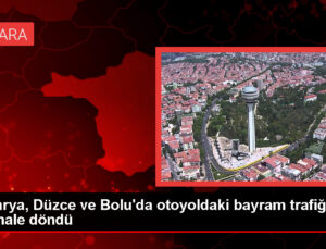 Kurban Bayramı tatili için yola çıkan şoförlerin oluşturduğu yoğunluk sona erdi