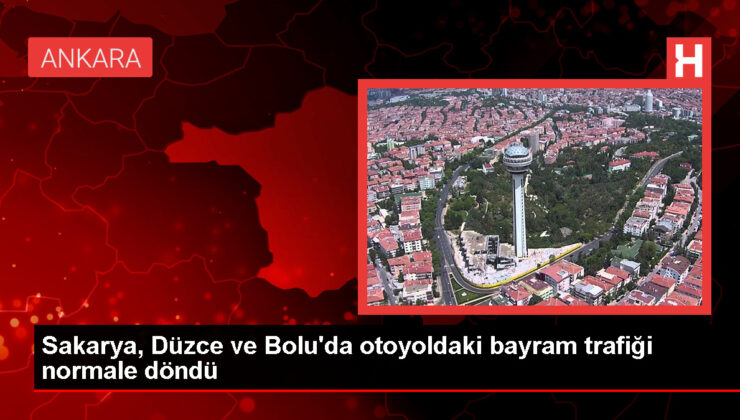 Kurban Bayramı tatili için yola çıkan şoförlerin oluşturduğu yoğunluk sona erdi