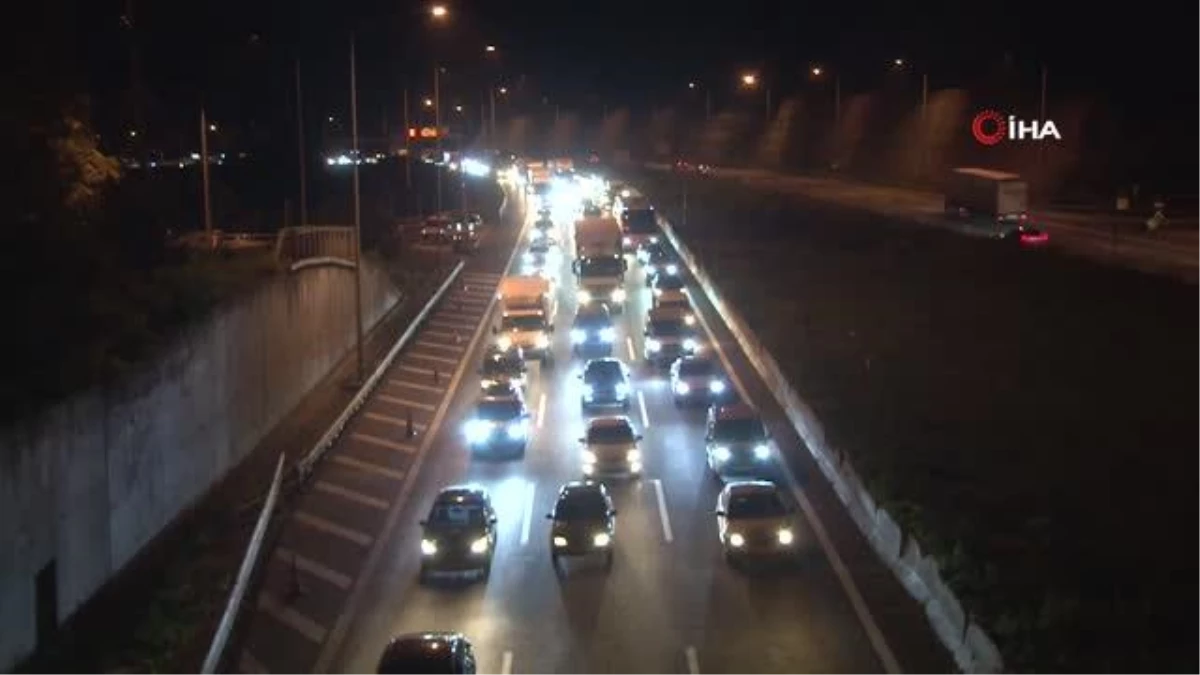 TEM’in Bolu geçişinde trafik durma noktasına geldi