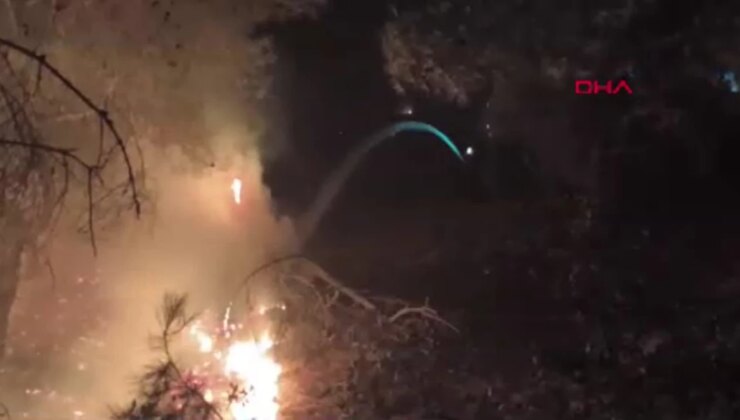 Bolu Göynük’teki Orman Yangınında Helikopter Müdahalesi Orta Verildi