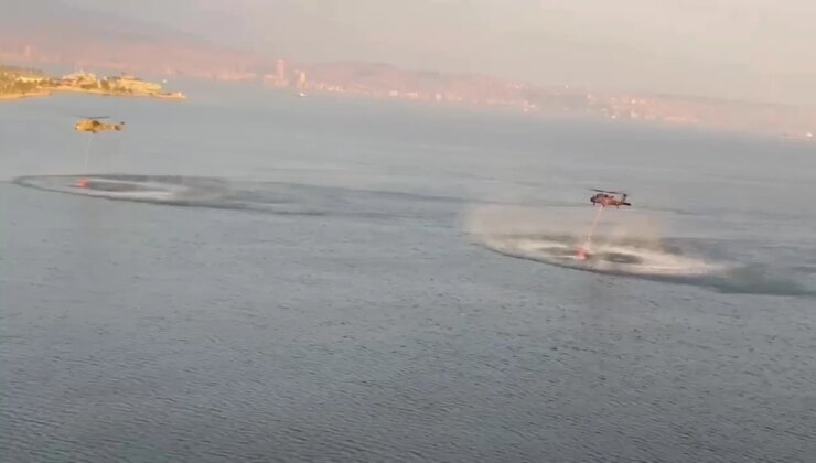 MSB, İzmir, Aydın ve Bolu’daki yangın söndürme çalışmalarına helikopter dayanağı sağlıyor