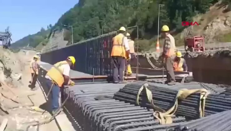 Bolu Dağı Tüneli İstanbul İstikametindeki Tüp Uzatma Çalışması Tamamlandı