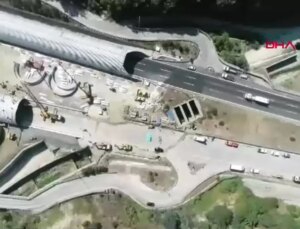 Bolu Dağı Tüneli İstanbul Tarafındaki Tüpün Uzatma Çalışmaları Devam Ediyor