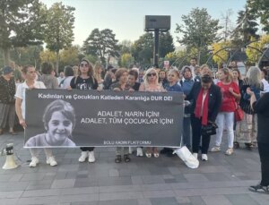Bolu’da Bayan Platformu, Narin Güran’ın Öldürülmesini Protesto Etti