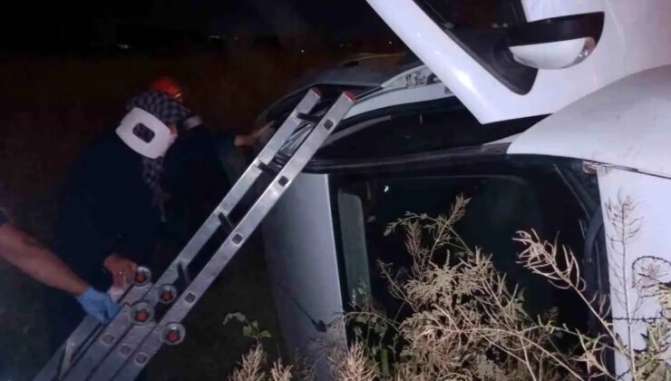 Bolu’da D-100 Karayolunda Araba Devrildi, 3 Kişi Yaralandı