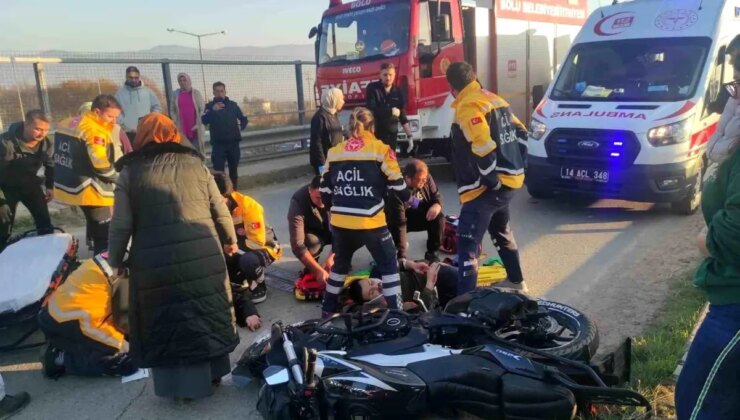 Bolu’da Hafif Ticari Araç ile Motosiklet Çarpıştı: 1 Yaralı