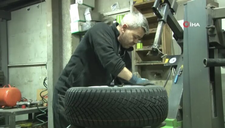 Bolu’da Kış Lastiği Zaruriliği Başlıyor, Lastikçilerde Yoğunluk Yaşanıyor