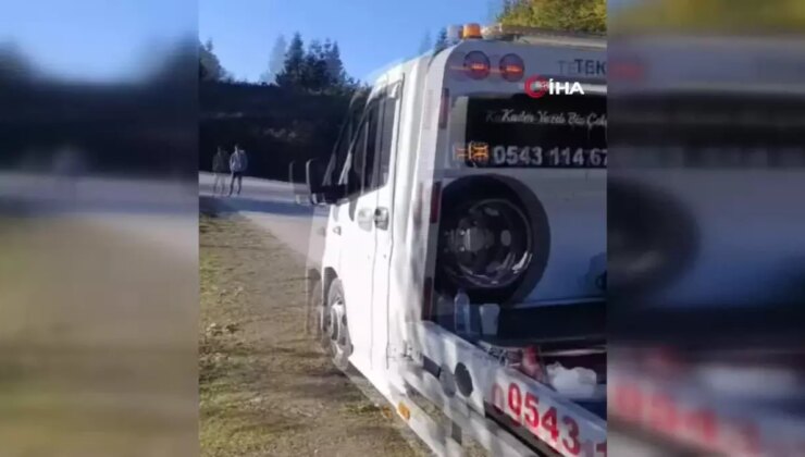 Yedigöller Yolunda Denetimden Çıkan Araba Ağaçlık Alana Uçtu: 2 Yaralı