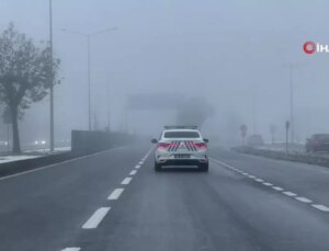 Bolu’da Sis Tesiri: Görüş Arası 30 Metreye Düştü