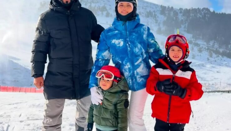 Burak Özçivit ve Ailesi Kartalkaya’da Kayak Keyfi Yaşadı