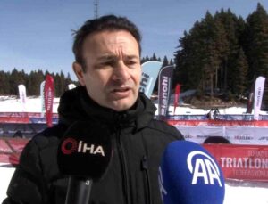 Türkiye’nin birinci kış triatlonu Bolu’da yapıldı