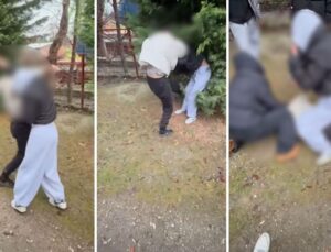 Liseli kızların arbedesi; tekme- yumruk darbettiler