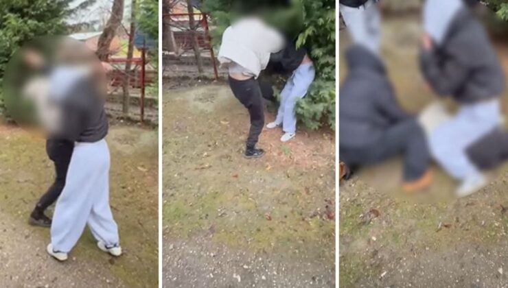 Liseli kızların arbedesi; tekme- yumruk darbettiler