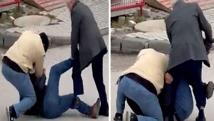 Bolu’da sokak ortasında hengame