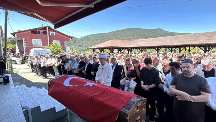 Bolu’da maden göçüğünde hayatını kaybeden personel son seyahatine uğurlandı