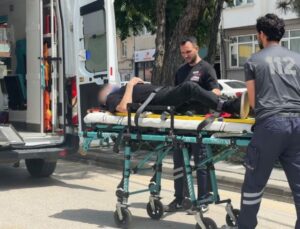 Alkollü Adam İstikrarını Kaybedip Düştü, Hastaneye Kaldırıldı
