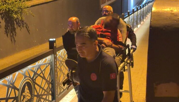 Bolu’da alkollü şahıs, ayağa kalkamayınca sedyeyle taşındı